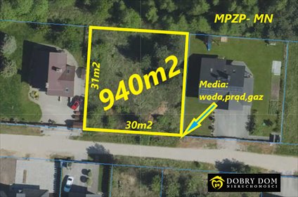 działka na sprzedaż 940m2 działka Kuriany