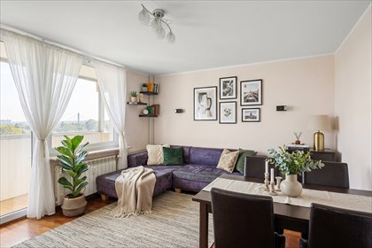 Przestronne 52 m² - loggia z widokiem na zieleń i most mieszkanie Warszawa, Praga-Południe, Saska Kępa, Afrykańska