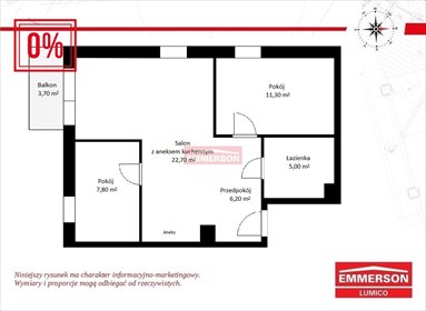 mieszkanie na sprzedaż 55m2 mieszkanie Kraków, Podgórze