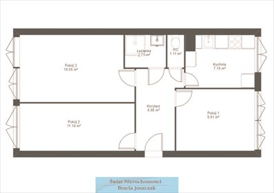 mieszkanie na sprzedaż 56m2 mieszkanie Wrocław, Różanka, Różanka