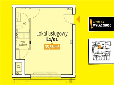 lokal użytkowy na sprzedaż 36m2 lokal użytkowy Kielce, Silniczna