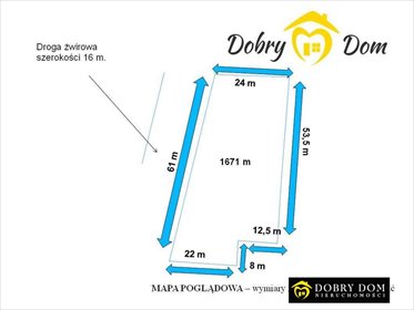 działka na sprzedaż 1671m2 działka Grabówka