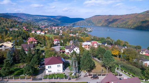 Działka budowlana 863 m² z widokiem, ogrodzona, utwardzona działka Międzybrodzie Bialskie