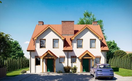 Dom bliźniaczy 110 m² w Warkałach - ogród, dofinansowanie dom Warkały