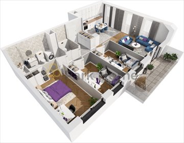 Nowoczesne 4-pokojowe mieszkanie z balkonem i smart home mieszkanie Poznań, Naramowice, Sielawy