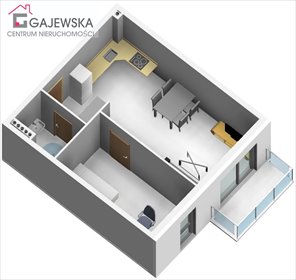 Nowoczesne 2-pokojowe mieszkanie w Piła, 41,46 m² mieszkanie Piła