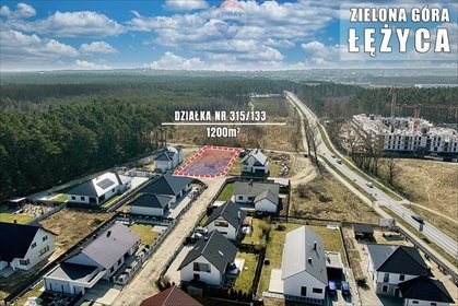 działka na sprzedaż 1200m2 działka Zielona Góra, Łężyca-Ustronna