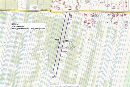 Na sprzedaż działka 5986 m² w Ossowie z mediami przy granicy działka Ossów, Władysława Broniewskiego