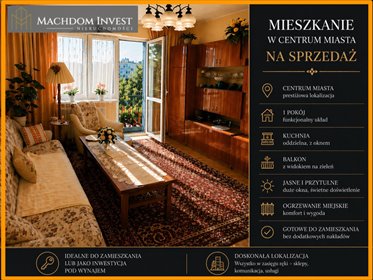 Słoneczne 34 m2 z balkonem i komórką w centrum Rypina mieszkanie Rypin