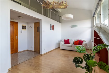 Jasne studio z antresolą i panoramicznym widokiem na Warszawę mieszkanie Warszawa, Mokotów, Rakowiecka
