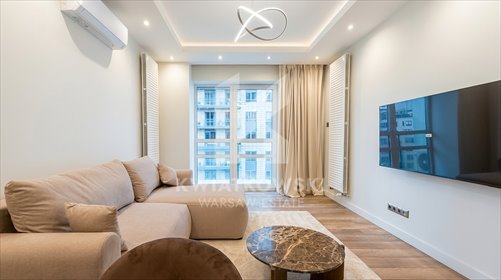 Nowoczesny 2-pokojowy apartament w Platinum Towers z balkonem mieszkanie Warszawa, Wola, Grzybowska