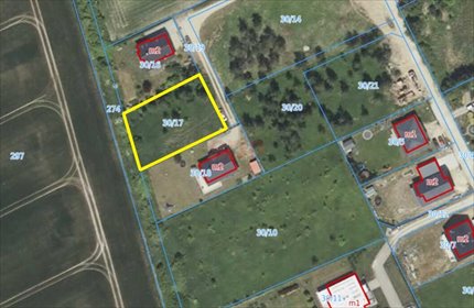 działka na sprzedaż 1010m2 działka Brzezina, Widokowa