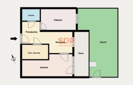 Lokal usługowy 54 m² z ogrodem - idealny pod salon lokal użytkowy Wrocław, Fabryczna, Stabłowice, Stabłowicka