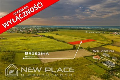 działka na sprzedaż Brzezina Sportowa 8700 m2