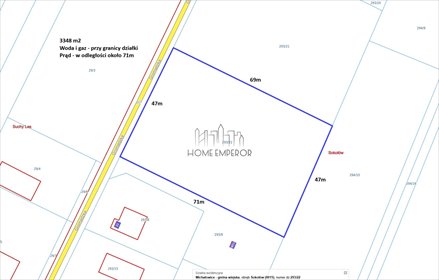 Polecam działkę 3348 m² w Sokołowie z mediami przy granicy działka Sokołów, Gromadzka