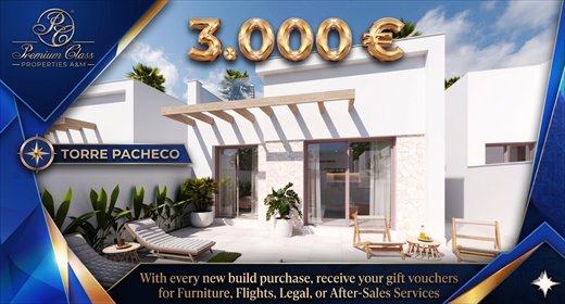 Nowoczesne bliźniaki z basenem i bonusem 3000€! dom Roldán, Roldán