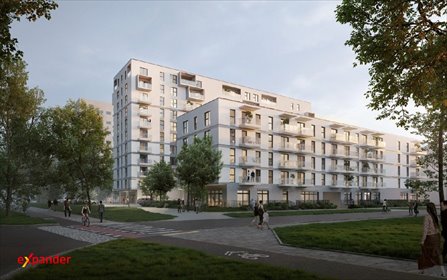 Nowoczesne 35,09 m² z balkonem, funkcjonalny salon z aneksem mieszkanie Wrocław, Pabianicka