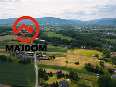 Widokowa działka w Kętach, 1741 m², media, spokojna okolica działka Kęty
