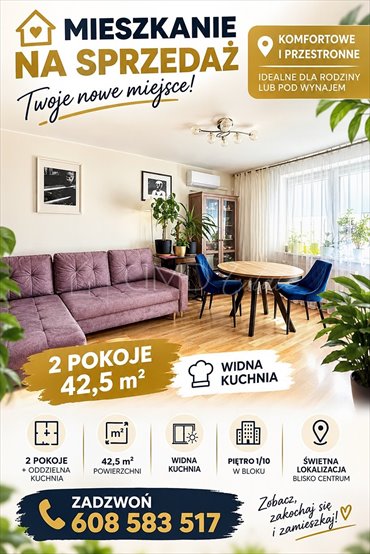 mieszkanie na sprzedaż 43m2 mieszkanie Warszawa, Mokotów, Dolny Mokotów