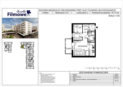 mieszkanie na sprzedaż 38m2 mieszkanie Bydgoszcz, Bartodzieje Małe, Filmowa