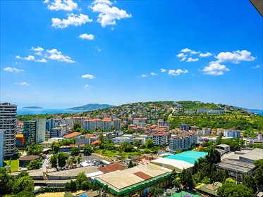 Nowoczesne 4-pokojowe mieszkanie z widokiem na Morze Marmara mieszkanie Cevizli, Cevizli, Maltepe, Stambuł