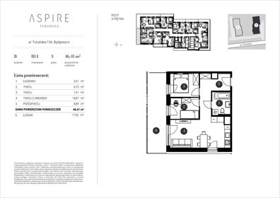 mieszkanie na sprzedaż 48m2 mieszkanie Bydgoszcz, Toruńska