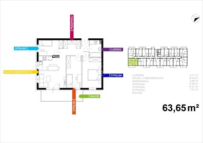 mieszkanie na sprzedaż 64m2 mieszkanie Bydgoszcz, Fordon, Nowy Fordon