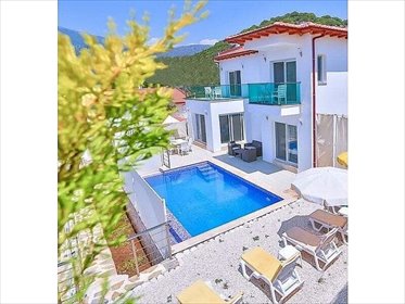 Ekskluzywny dom z widokiem na morze, basen, 3 sypialnie dom Andifli, Andifli, Kaş, Antalya