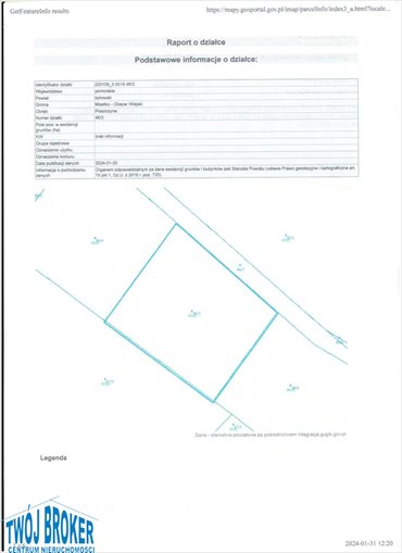 działka na sprzedaż 742m2 działka Piaszczyna
