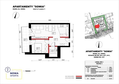 mieszkanie na sprzedaż 44m2 mieszkanie Marki, Sowia