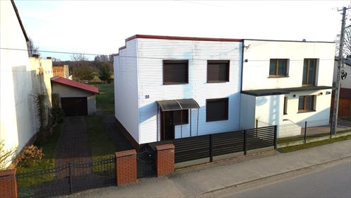 Dom bliźniak 140 m2 z garażami i działką 1000 m2 dom Gorzkowice, Cmentarna