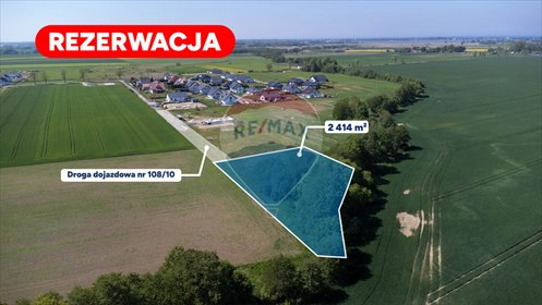 działka na sprzedaż 2414m2 działka Mścice, Klonowa