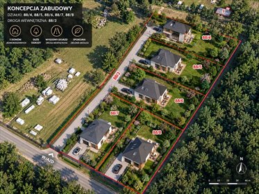 Zapraszam do zakupu kompleksu 5 działek z warunkami zabudowy w Gryficach działka Gryfice, Wesoła