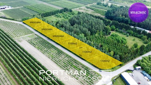 działka na sprzedaż 1100m2 działka Świętochów