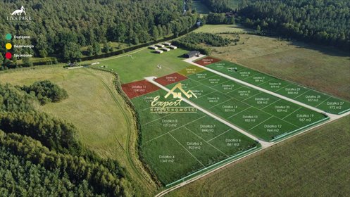działka na sprzedaż 833m2 działka Liwa