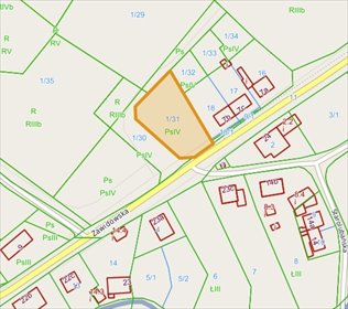 działka na sprzedaż 1115m2 działka Lubań, Zawidowska
