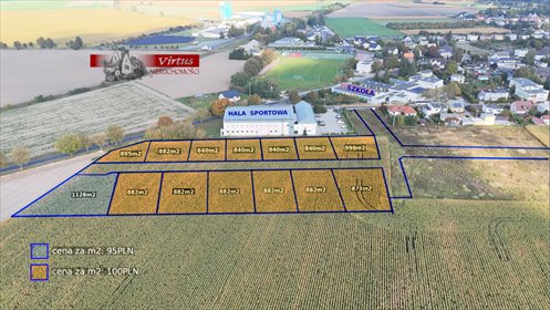 działka na sprzedaż 882m2 działka Kiszkowo, Kiszkowo