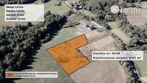 działka na sprzedaż 6167m2 działka Łosie