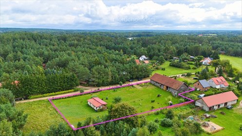 Polecam działkę 3553 m² z unikalną stodołą i domkiem w Miłukach działka Miłuki