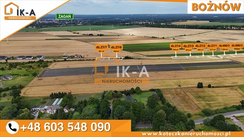 działka na sprzedaż 501m2 działka Bożnów, Bożnów