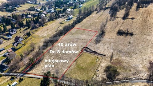Sprzedam inwestycyjną działkę 40 arów z widokiem w Radziszowie działka Radziszów