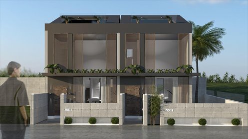 Wille z basenem i ogrodem w Urla, 95 m2, blisko plaży dom Kalabak, Kalabak, Urla, Izmir