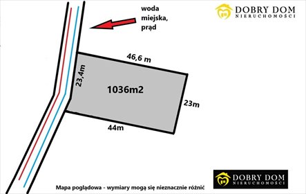 działka na sprzedaż 1036m2 działka Borsukówka