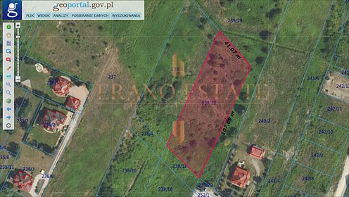 Działka 4063 m² w Starych Babicach – inwestycja i komfort działka Stare Babice, Kręta