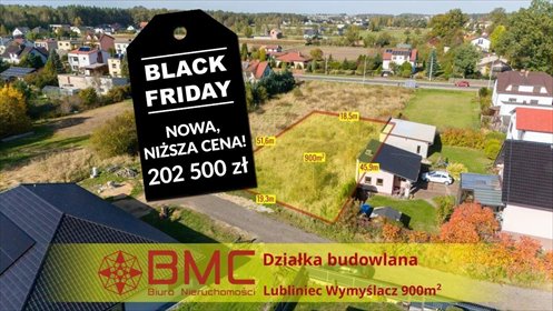 działka na sprzedaż 900m2 działka Lubliniec, Wymyślacz, Miętowa