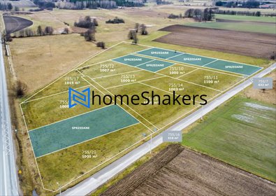 działka na sprzedaż 1000m2 działka Wężówka