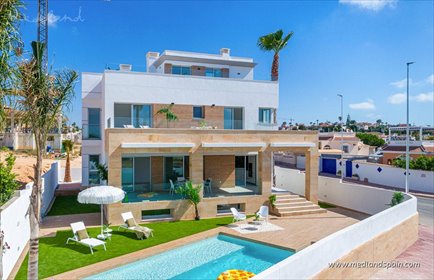 Nowoczesne wille z basenem i solarium w Ciudad Quesada dom Ciudad Quesada