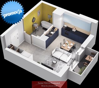 Mieszkanie 30,82 m² - Szczepin - balkon i możliwość dokupienia garażu mieszkanie Wrocław, Szczepin, Szczepin