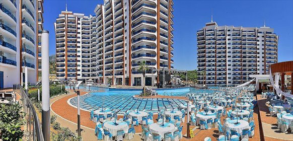 Apartament z widokiem na morze, pełne wyposażenie, kompleks mieszkanie Mahmutlar, Mahmutlar, Alanya, Antalya
