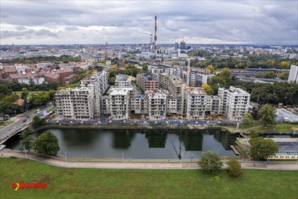 Nowoczesne 2 pokoje z dużym balkonem nad Odrą mieszkanie Wrocław, Władysława Reymonta